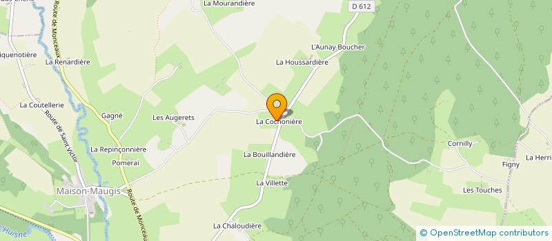 localisation de l'entreprise MONSIEUR ALAIN MONCHABLON à COUR-MAUGIS SUR HUISNE