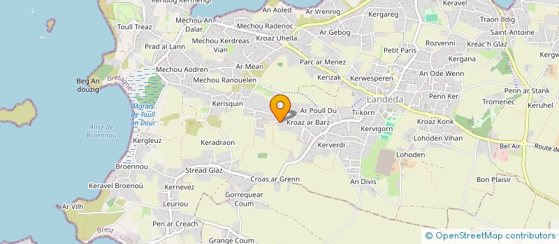 localisation de l'entreprise MONSIEUR ALAIN MONDOT  LANDEDA