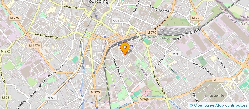 localisation de l'entreprise MONSIEUR ALAIN MONDY  TOURCOING