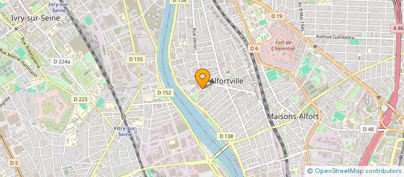 localisation de l'entreprise MONSIEUR ALAIN MONNIER à ALFORTVILLE