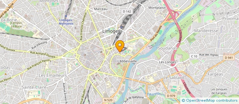 localisation de l'entreprise MONSIEUR ALAIN MONS à LIMOGES