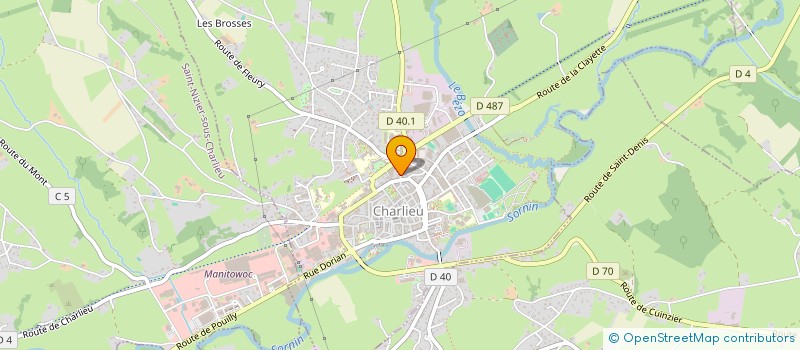 localisation de l'entreprise MONSIEUR ALAIN MONTADRE  CHARLIEU