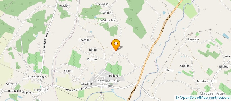 localisation de l'entreprise MONSIEUR ALAIN MONTAULIEU  CASTELNAU-SUR-GUPIE