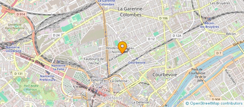 localisation de l'entreprise MONSIEUR ALAIN MONTEIL à COURBEVOIE
