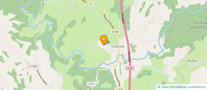 localisation de l'entreprise MONSIEUR ALAIN MONTEIL  PERPEZAC-LE-NOIR