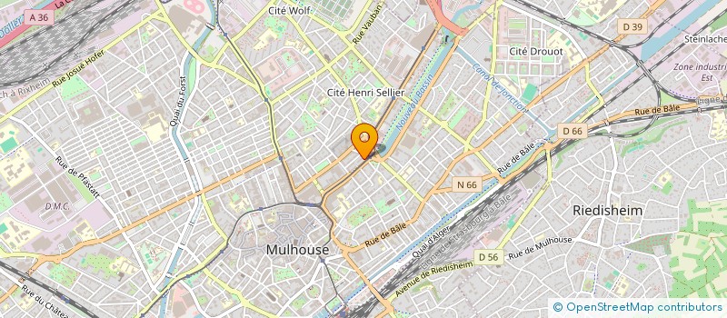 localisation de l'entreprise MONSIEUR ALAIN MONTEIRO  MULHOUSE