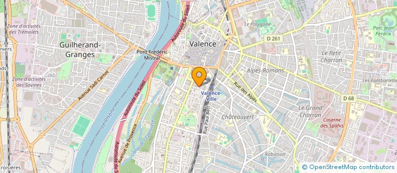 localisation de l'entreprise MONSIEUR ALAIN MONTEL à VALENCE