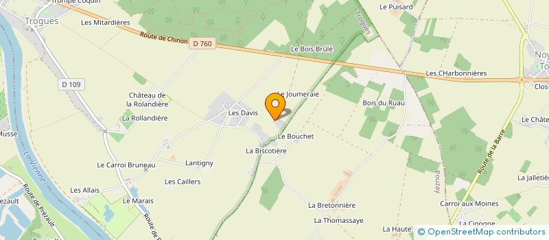 localisation de l'entreprise MONSIEUR ALAIN MONTIER à TROGUES