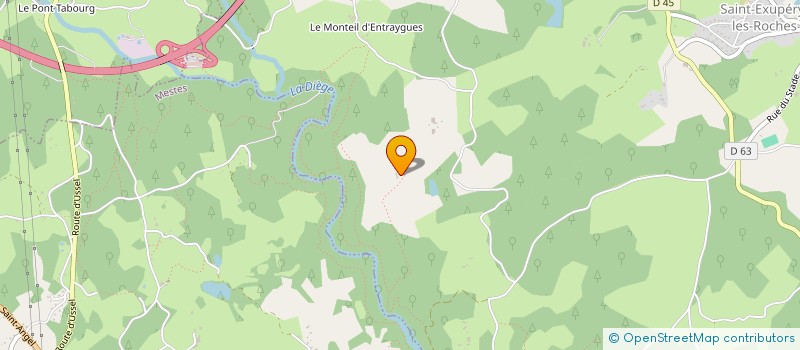 localisation de l'entreprise MONSIEUR ALAIN MONTLOUIS  SAINT-EXUPERY-LES-ROCHES