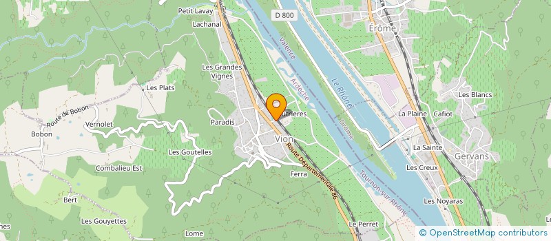 localisation de l'entreprise MONSIEUR ALAIN MONTMAGNON  VION