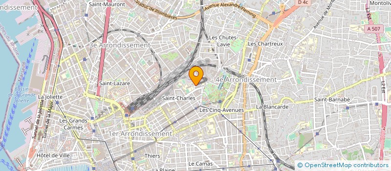 localisation de l'entreprise MONSIEUR ALAIN MONTOYA à MARSEILLE