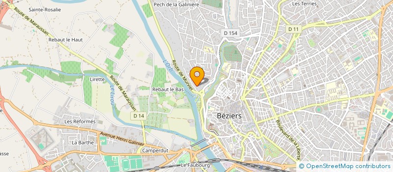 localisation de l'entreprise MONSIEUR ALAIN MONTPELLIER à BEZIERS
