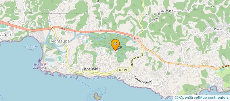 localisation de l'entreprise MONSIEUR ALAIN MORAL  LE GOSIER