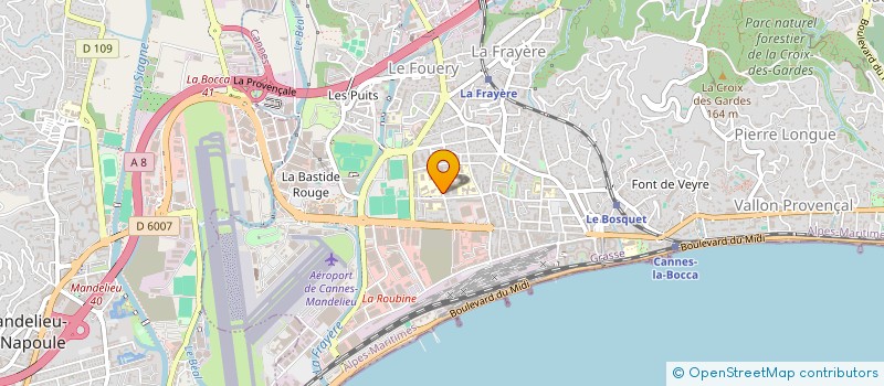 localisation de l'entreprise MONSIEUR ALAIN MORAZZONI à CANNES