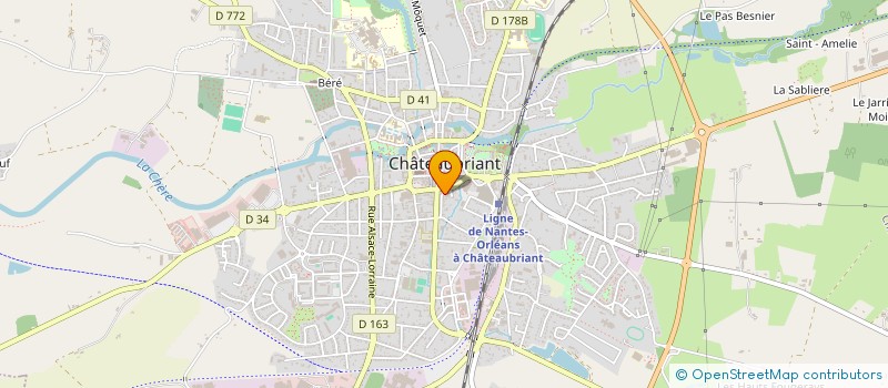 localisation de l'entreprise MONSIEUR ALAIN MOREAU à CHATEAUBRIANT