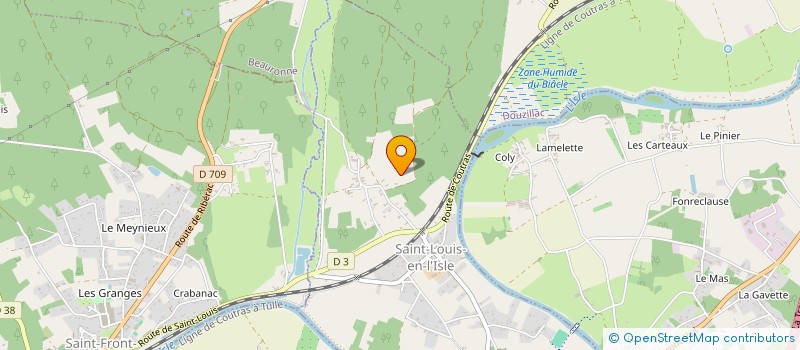 localisation de l'entreprise MONSIEUR ALAIN MOREAU  BEAUPOUYET