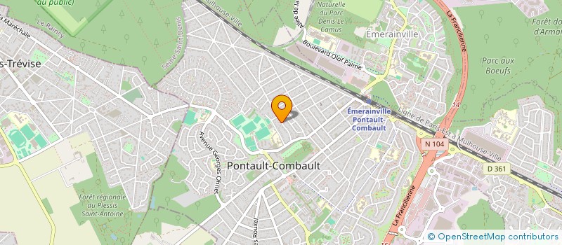 localisation de l'entreprise MONSIEUR ALAIN MOREAU à PONTAULT-COMBAULT
