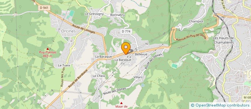 localisation de l'entreprise MONSIEUR ALAIN MOREL  ORCINES