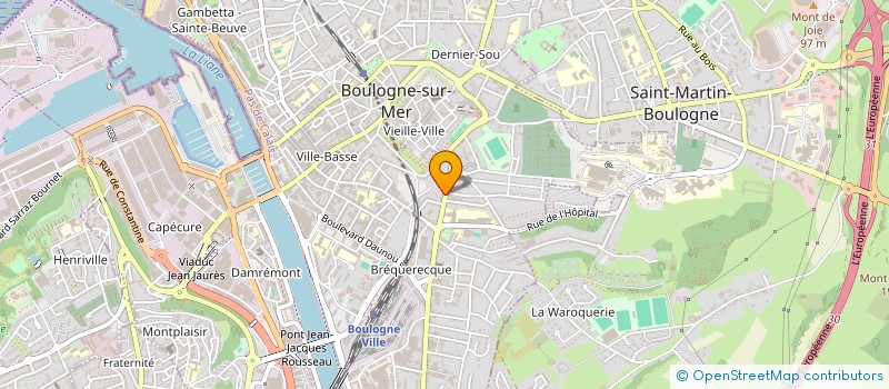 localisation de l'entreprise MONSIEUR ALAIN MOREL  BOULOGNE-SUR-MER