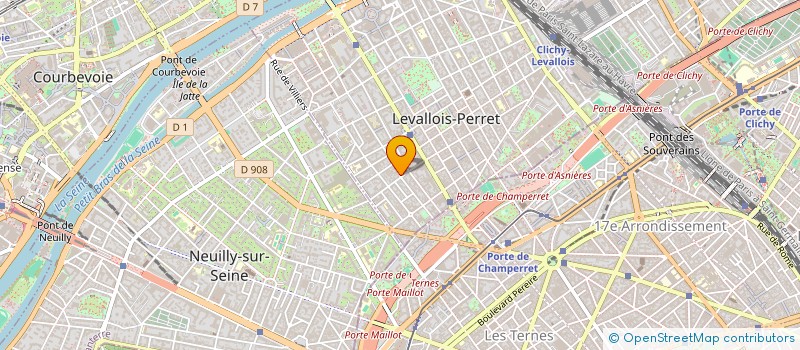 localisation de l'entreprise MONSIEUR ALAIN MOREL  LEVALLOIS-PERRET