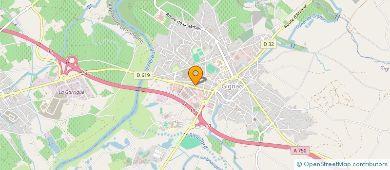 localisation de l'entreprise MONSIEUR ALAIN MORENO à GIGNAC