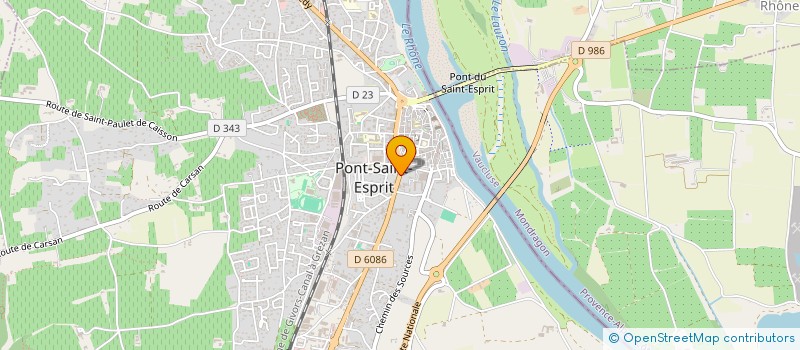 localisation de l'entreprise MONSIEUR ALAIN MORILLON à PONT-SAINT-ESPRIT