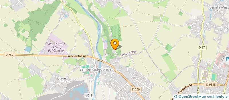 localisation de l'entreprise MONSIEUR ALAIN MORIN  SAINTE-VERGE