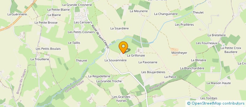 localisation de l'entreprise MONSIEUR ALAIN MORIN  PREVELLES