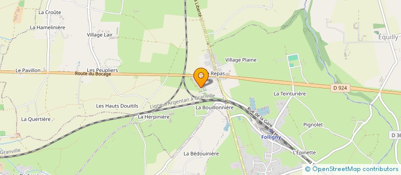 localisation de l'entreprise MONSIEUR ALAIN MORTELECQ  SAINT-SAUVEUR-LA-POMMERAYE