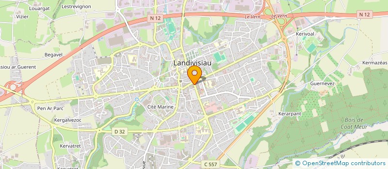 localisation de l'entreprise MONSIEUR ALAIN MORVAN à LANDIVISIAU