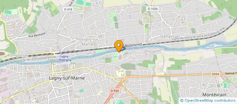 localisation de l'entreprise MONSIEUR ALAIN MOSCA  LAGNY-SUR-MARNE