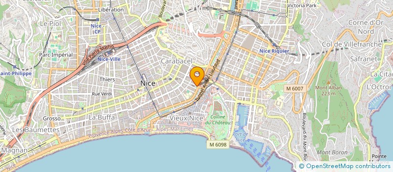 localisation de l'entreprise MONSIEUR ALAIN MOSCHETTI  NICE