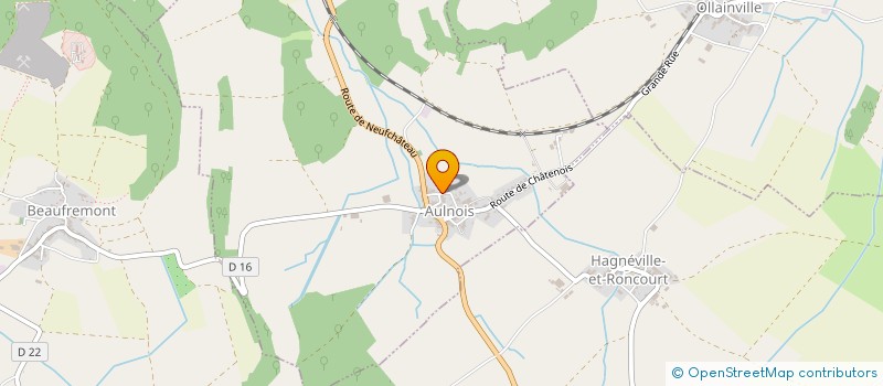 localisation de l'entreprise MONSIEUR ALAIN MOUGENEL  AULNOIS