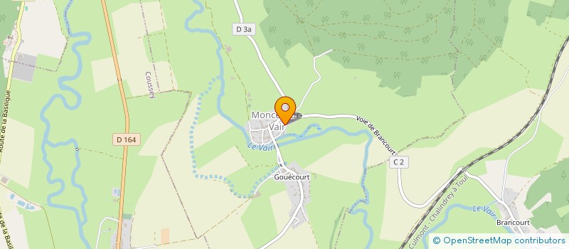 localisation de l'entreprise MONSIEUR ALAIN MOUGIN  MONCEL-SUR-VAIR