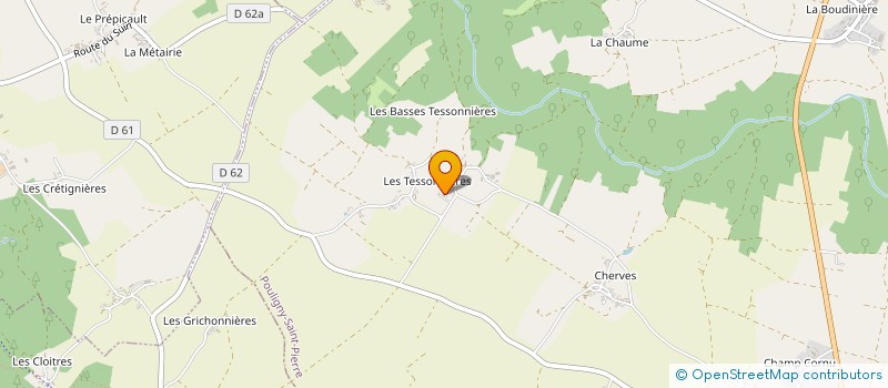 localisation de l'entreprise MONSIEUR ALAIN MOULENE à POULIGNY-SAINT-PIERRE