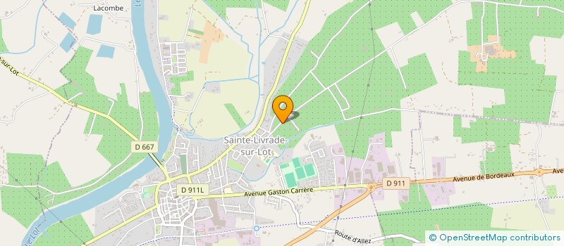 localisation de l'entreprise MONSIEUR ALAIN MOURGUES  SAINTE-LIVRADE-SUR-LOT