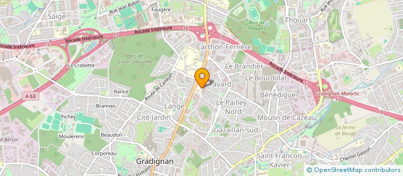 localisation de l'entreprise MONSIEUR ALAIN MOUROCQ  GRADIGNAN