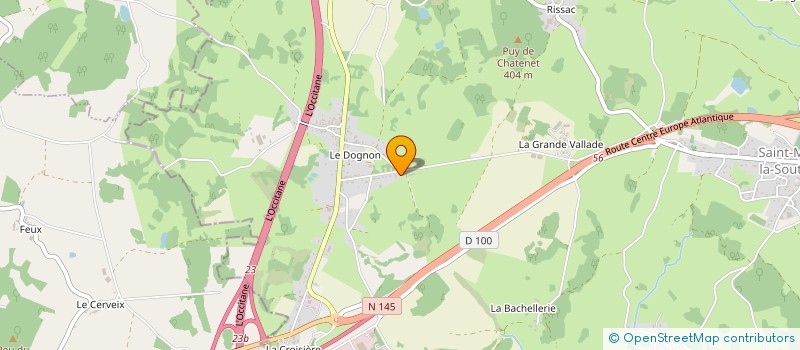 localisation de l'entreprise MONSIEUR ALAIN MOUTEAU à ST MAURICE LA SOUTERRAINE