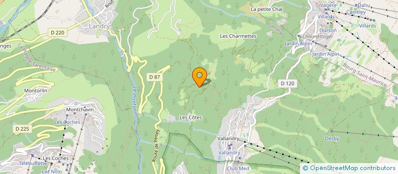 localisation de l'entreprise MONSIEUR ALAIN MOUZON  LA PLAGNE TARENTAISE