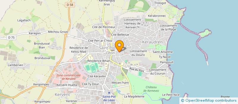 localisation de l'entreprise MONSIEUR ALAIN MOYSAN  SAINT-POL-DE-LEON