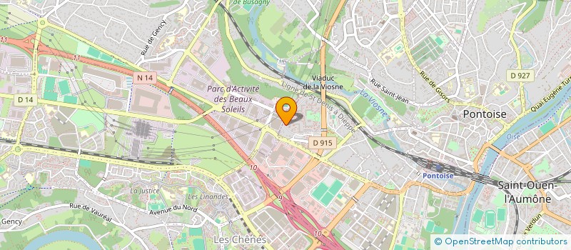 localisation de l'entreprise MONSIEUR ALAIN MPAKO  PONTOISE