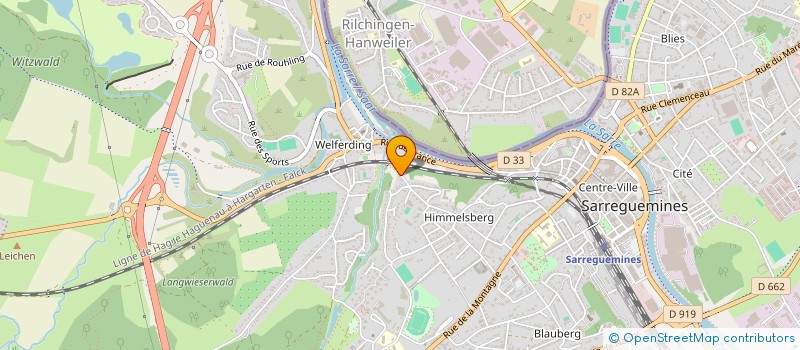 localisation de l'entreprise MONSIEUR ALAIN MULLER  SARREGUEMINES