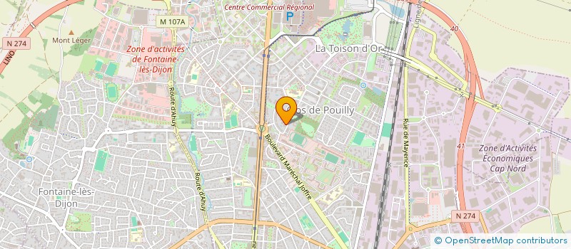 localisation de l'entreprise MONSIEUR ALAIN MUNIER  DIJON