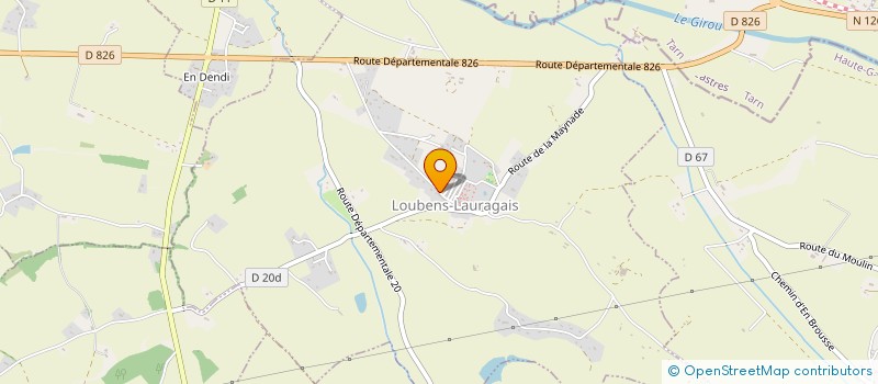 localisation de l'entreprise MONSIEUR ALAIN MUSOLES à LOUBENS-LAURAGAIS
