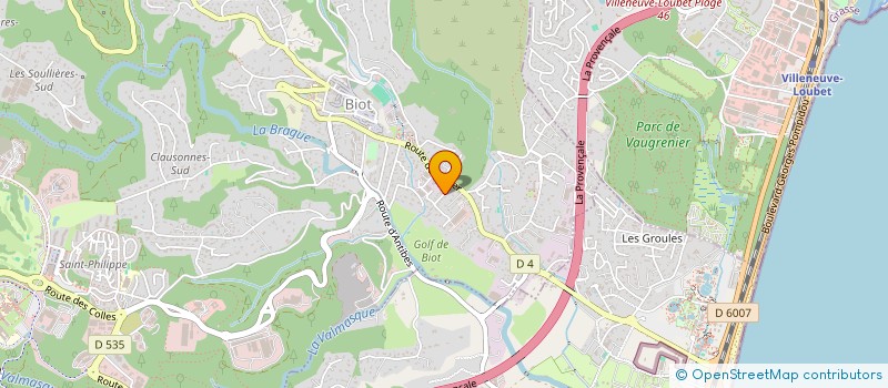 localisation de l'entreprise MONSIEUR ALAIN MUSSO  BIOT