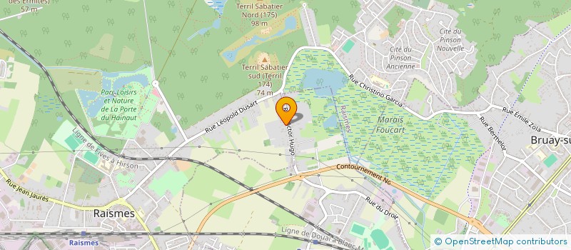 localisation de l'entreprise MONSIEUR ALAIN MUSY  RAISMES