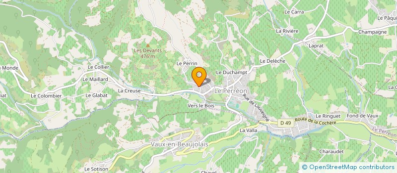 localisation de l'entreprise MONSIEUR ALAIN MUSY  LE PERREON