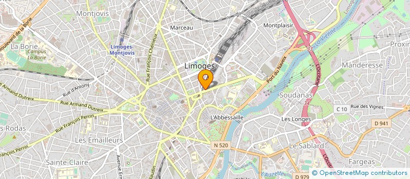 localisation de l'entreprise MONSIEUR ALAIN NAINTRE à LIMOGES