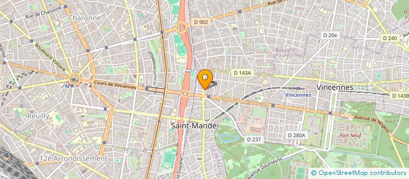 localisation de l'entreprise MONSIEUR ALAIN NAKACHE à SAINT-MANDE