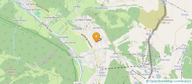 localisation de l'entreprise MONSIEUR ALAIN NARCISSE à CHATEL